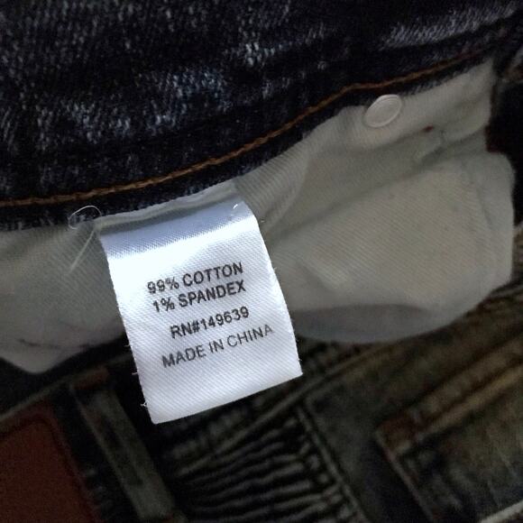 Preme NWOT Medium Wash Distressed Skinny Jeans Men 32 - Picture 10 of 11